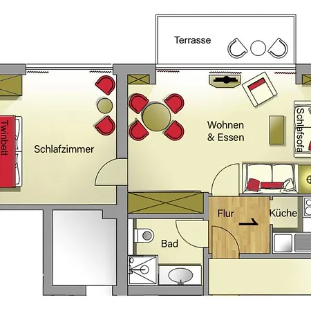 Apartamento Am Brook 16 Whg 1 *